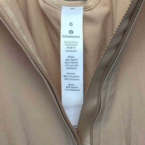 NWOT Lululemon Shift in Time Jumpsuit Sz 6 Beech Wood $148 - Picture 4 of 8